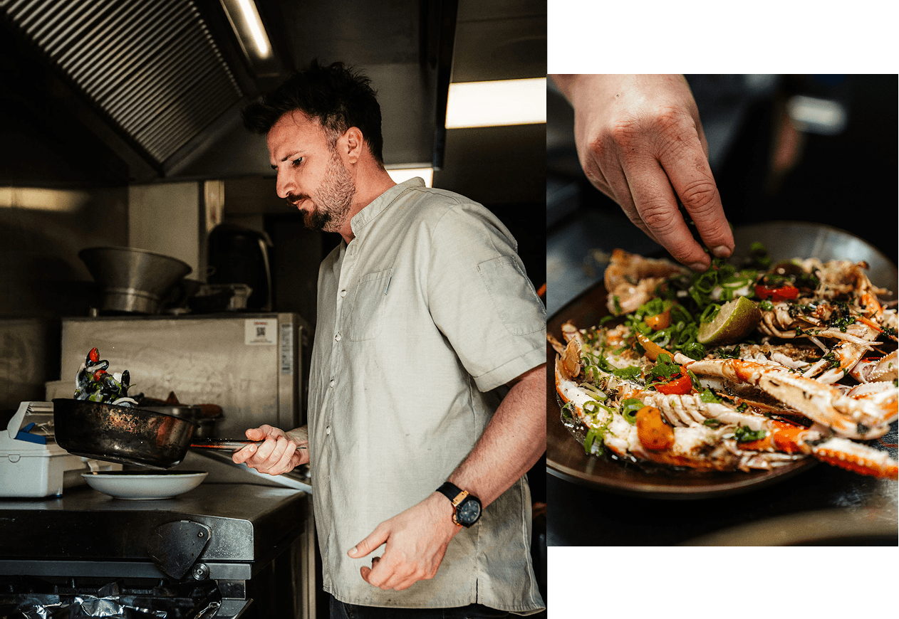 Chef in de keuken
